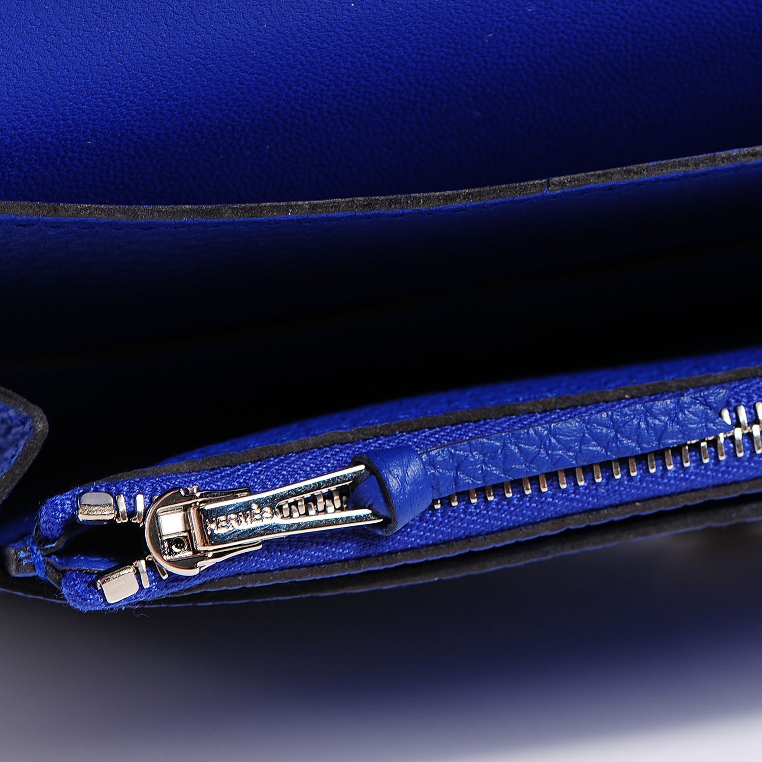 Hermes Togo Dogon Duo Wallet Bleu Electrique 7 of 11