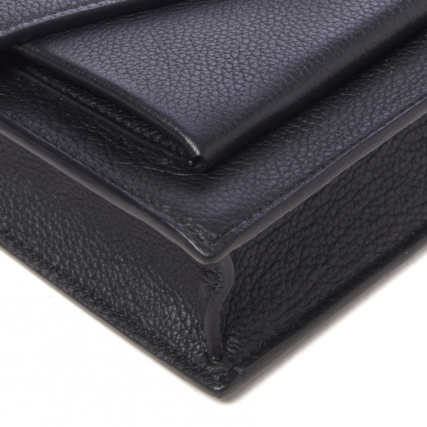 Soft Calfskin My Lockme Chain Pochette Black