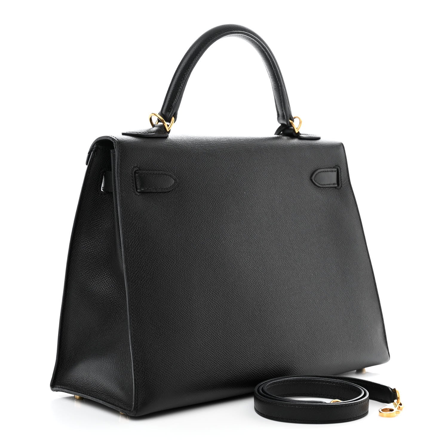 Hermes Epsom Kelly Sellier 32 Black 3 of 12