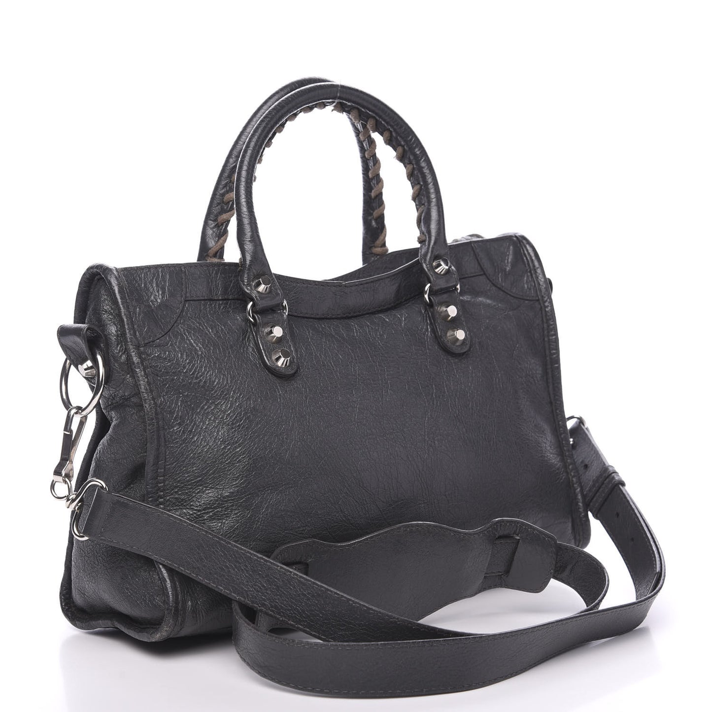 Agneau Classic Silver Hardware S City Gris Fossile