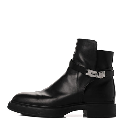 Hermes Calfskin Veo Ankle Boots 41.5 Black 1 of 8
