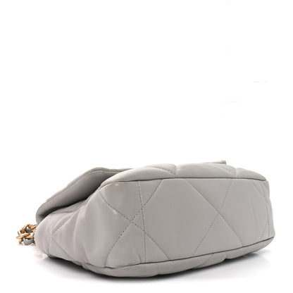 Chanel Lambskin Quilted Medium Chanel 19 Flap Grey 4 of 11
