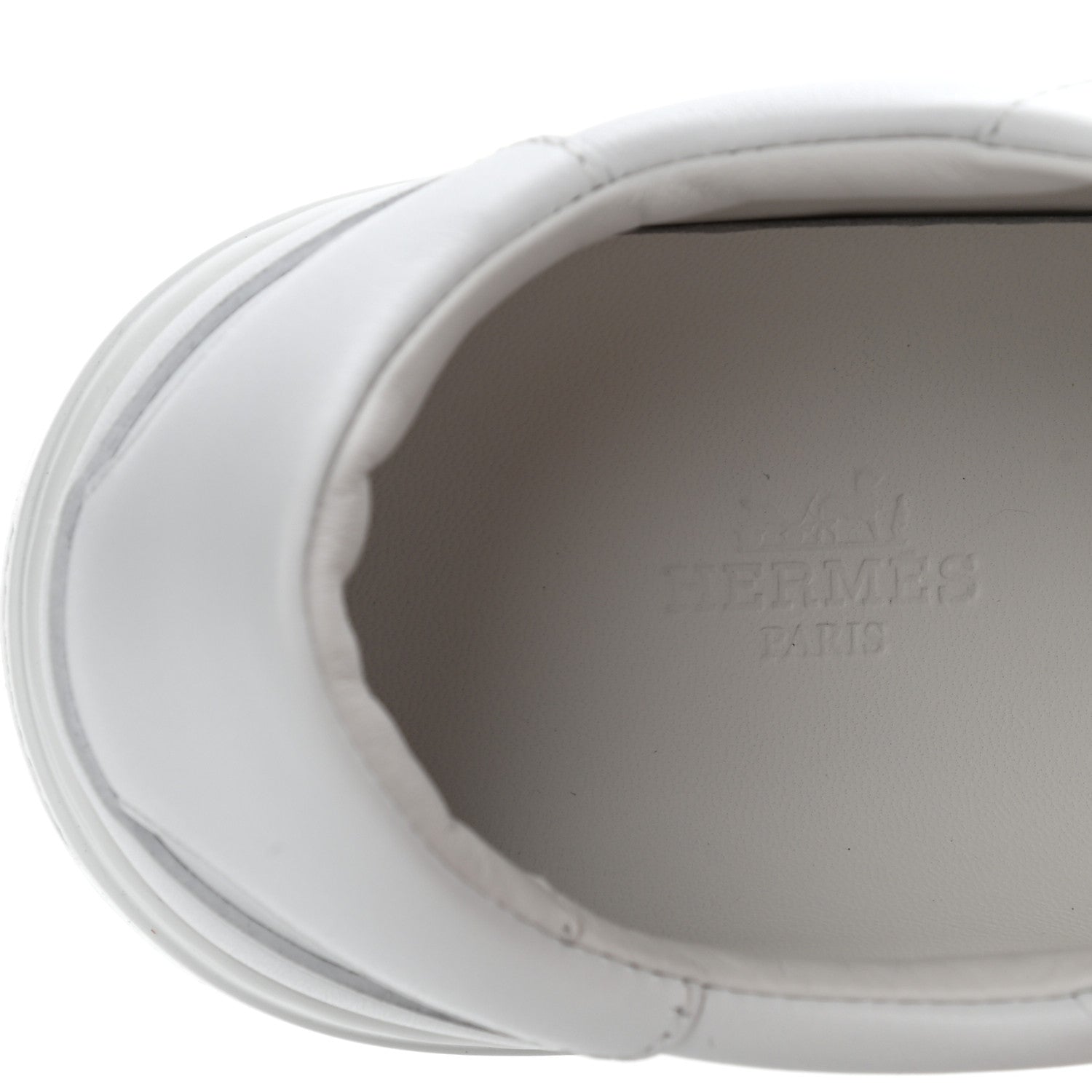 Hermes Calfskin Day Sneakers 37.5 White 6 of 9