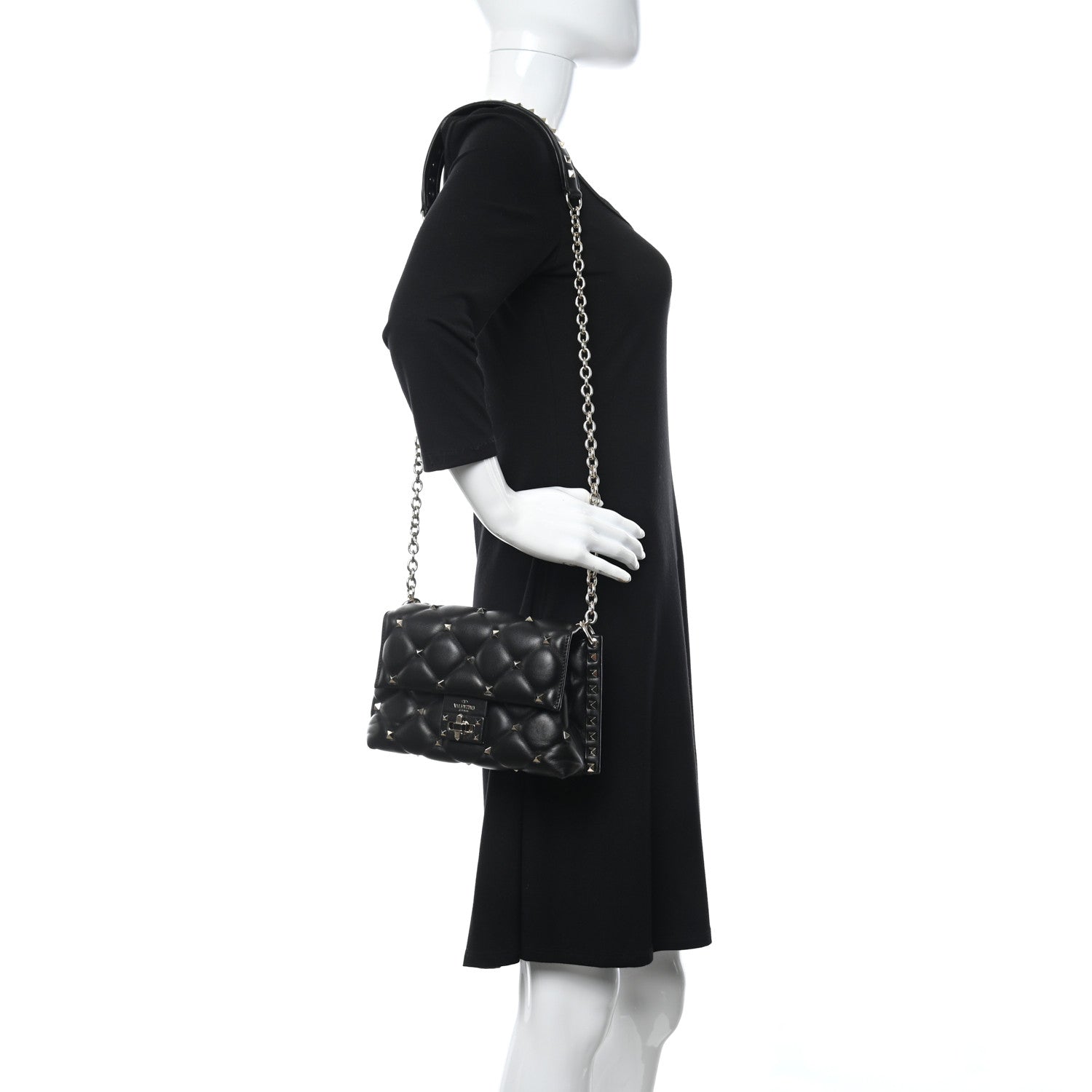 Valentino Garavani Nappa Small Candystud Crossbody Black 2 of 9