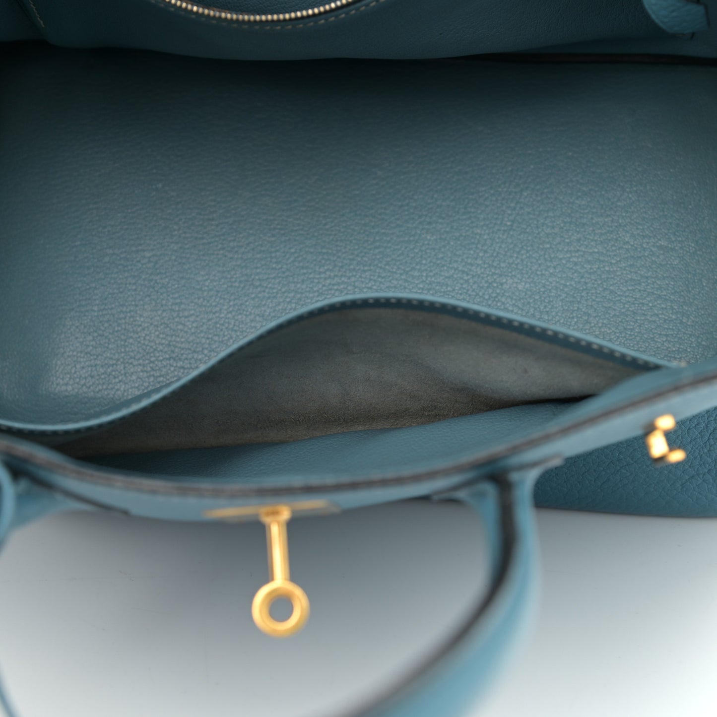 Taurillon Clemence Birkin 30 Blue Jean