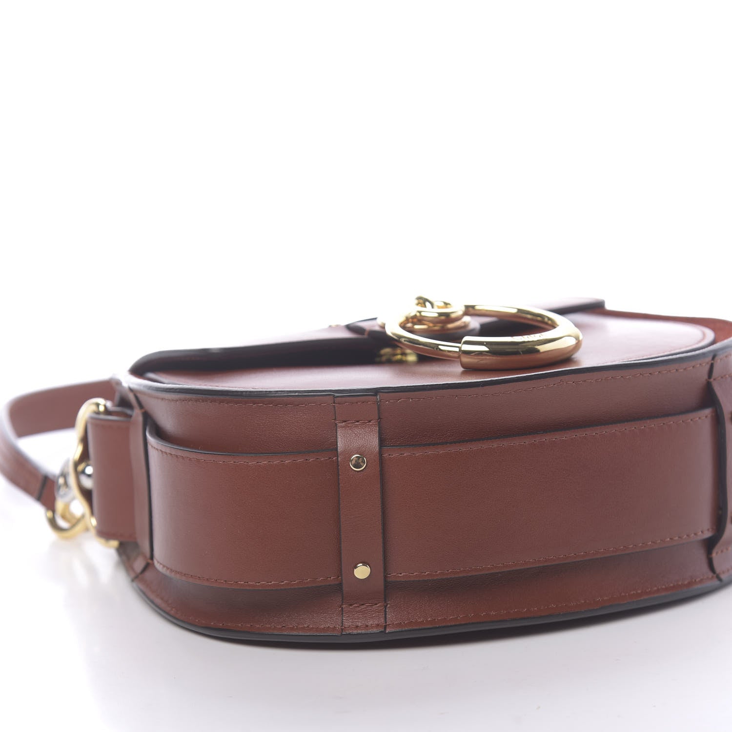 Chloe Calfskin Small Tess Bag Sepia Brown 7 of 9