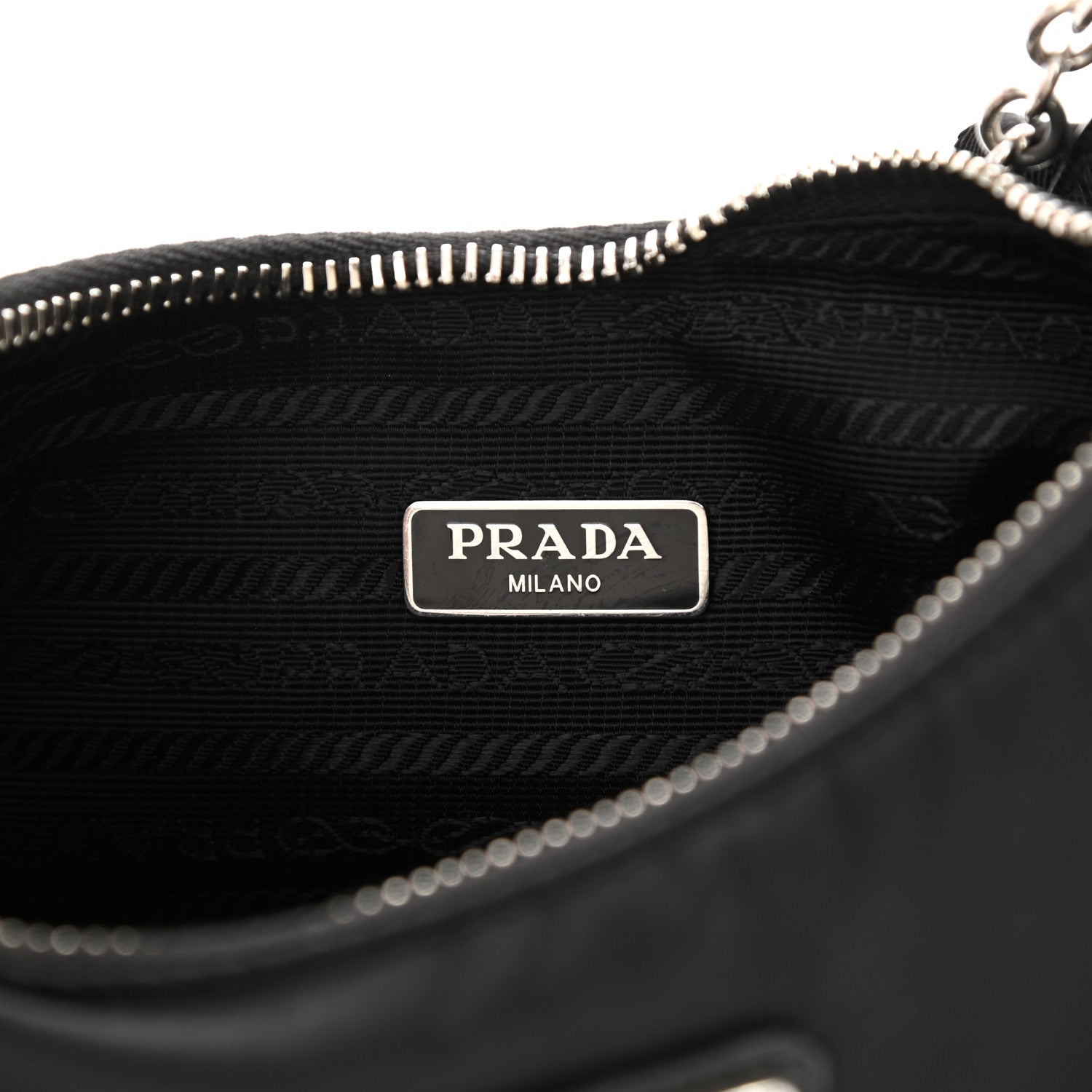 Prada Nylon Re-Edition 2005 Shoulder Bag Black 7 of 13