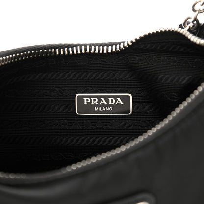 Prada Nylon Re-Edition 2005 Shoulder Bag Black 7 of 13