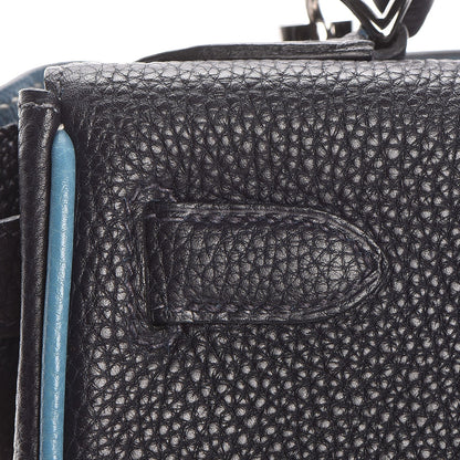 Hermes Togo Bi-Color Kelly Retourne 28 Indigo Blue Jean 50 of 64