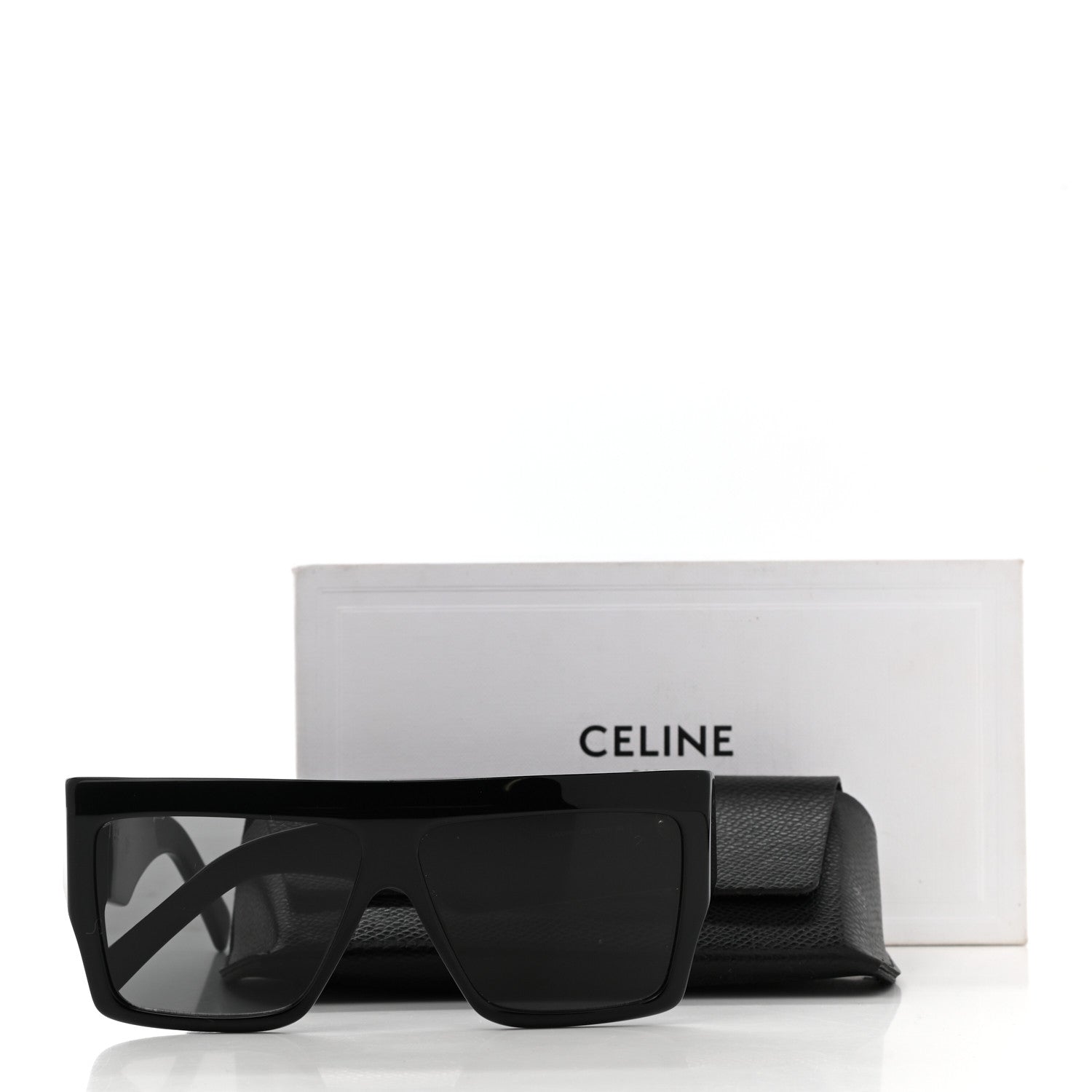 Celine Acetate Flat Top Rectangular Sunglasses CL400921 7 of 7