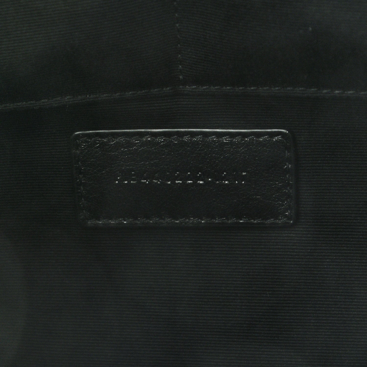 Saint Laurent Calfskin Matelasse Chevron Monogram Document Holder Marine 7 of 8