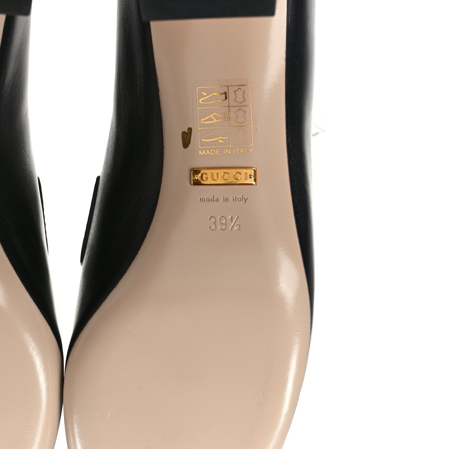 Gucci Malaga Kid Zumi Mid Heel Loafers 39.5 Black 7 of 9