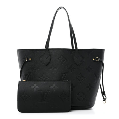 Louis Vuitton Empreinte Monogram Giant Neverfull MM Black 3 of 10