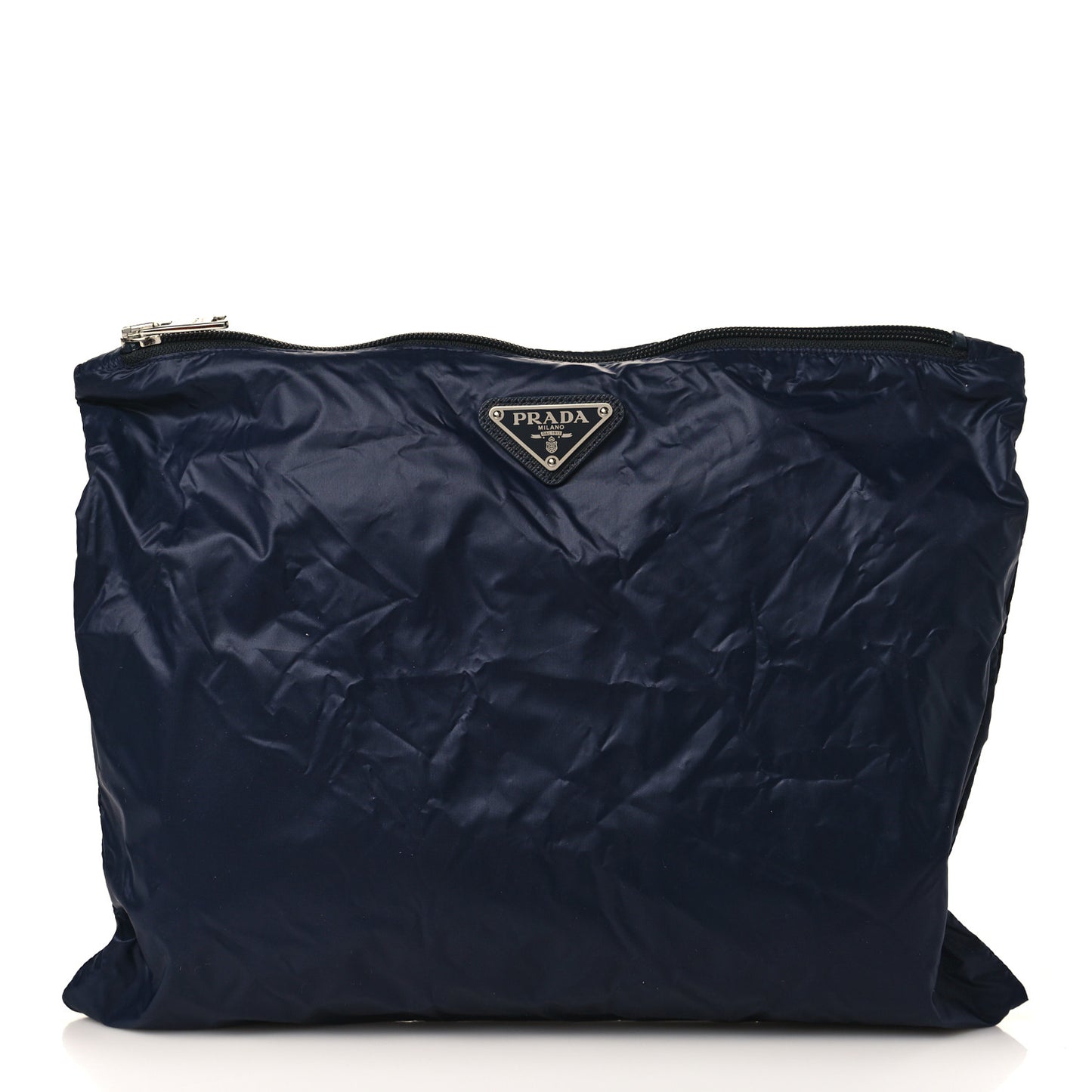 Tessuto Nylon Flat Pouch Blue