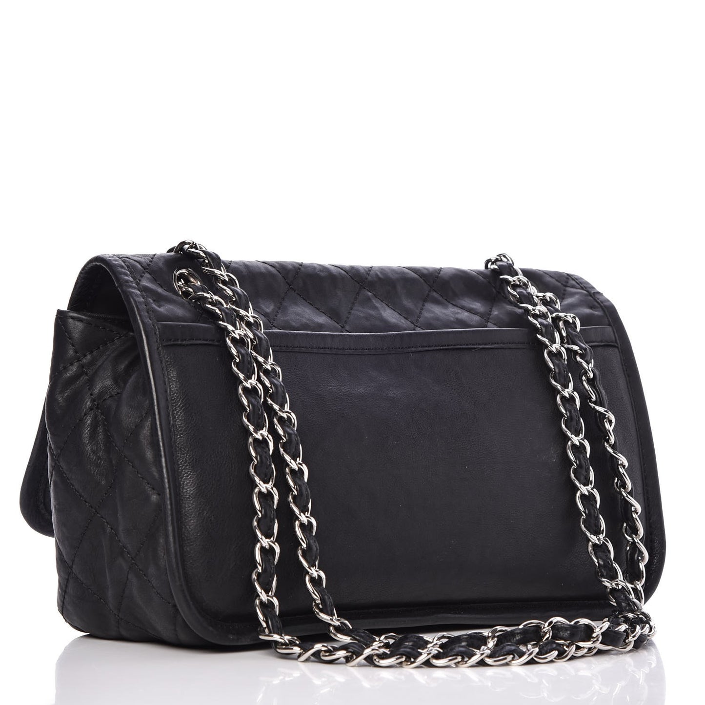 Calfskin Medium Natural Beauty Flap Black
