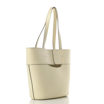 Chloe Smooth Grained Calfskin Small Aby Tote White 4 of 13