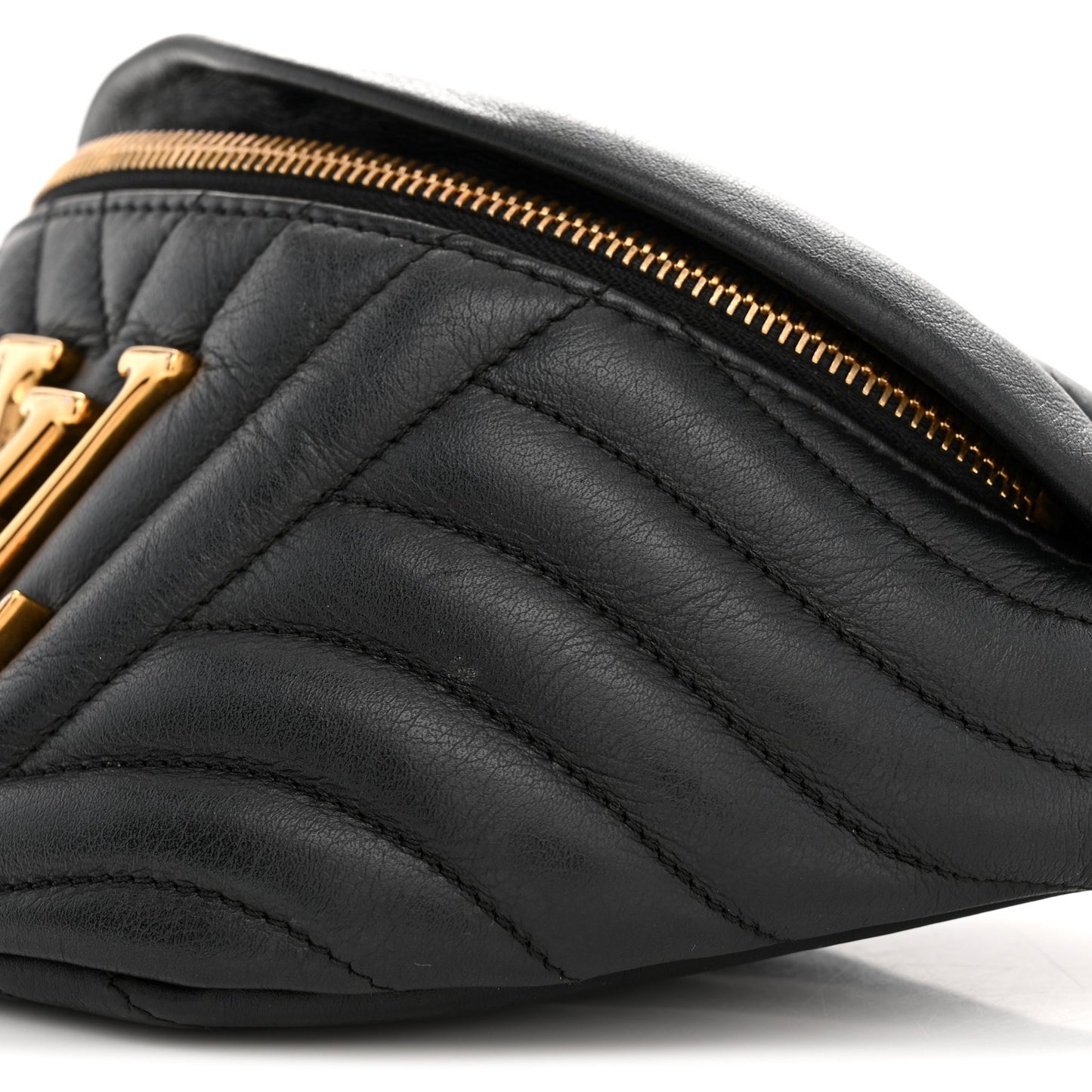 Calfskin Quilted New Wave Bumbag Black