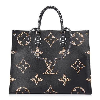 Louis Vuitton Monogram Giant Jungle Onthego GM Black 1 of 9