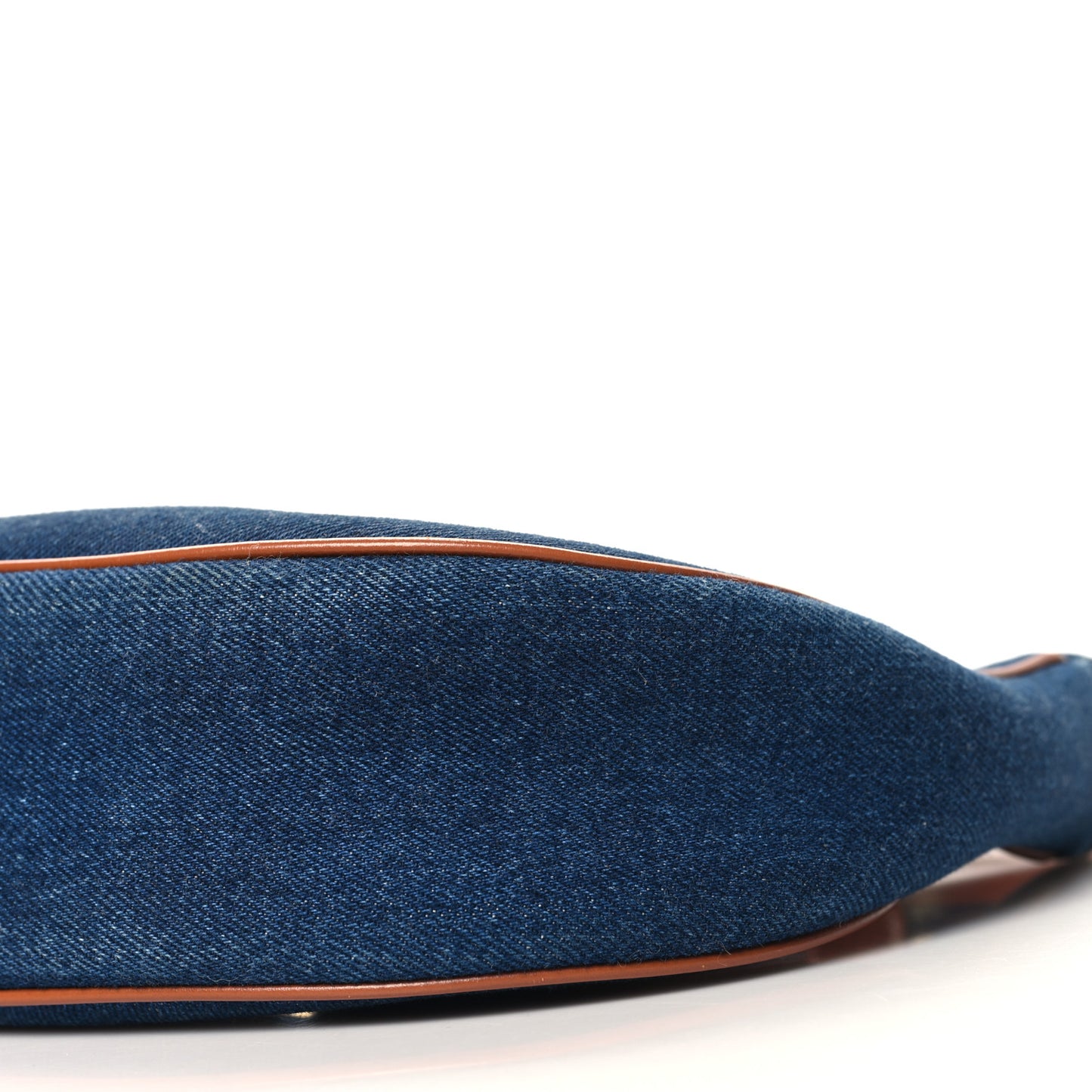 Denim Ava Shoulder Bag Navy Tan