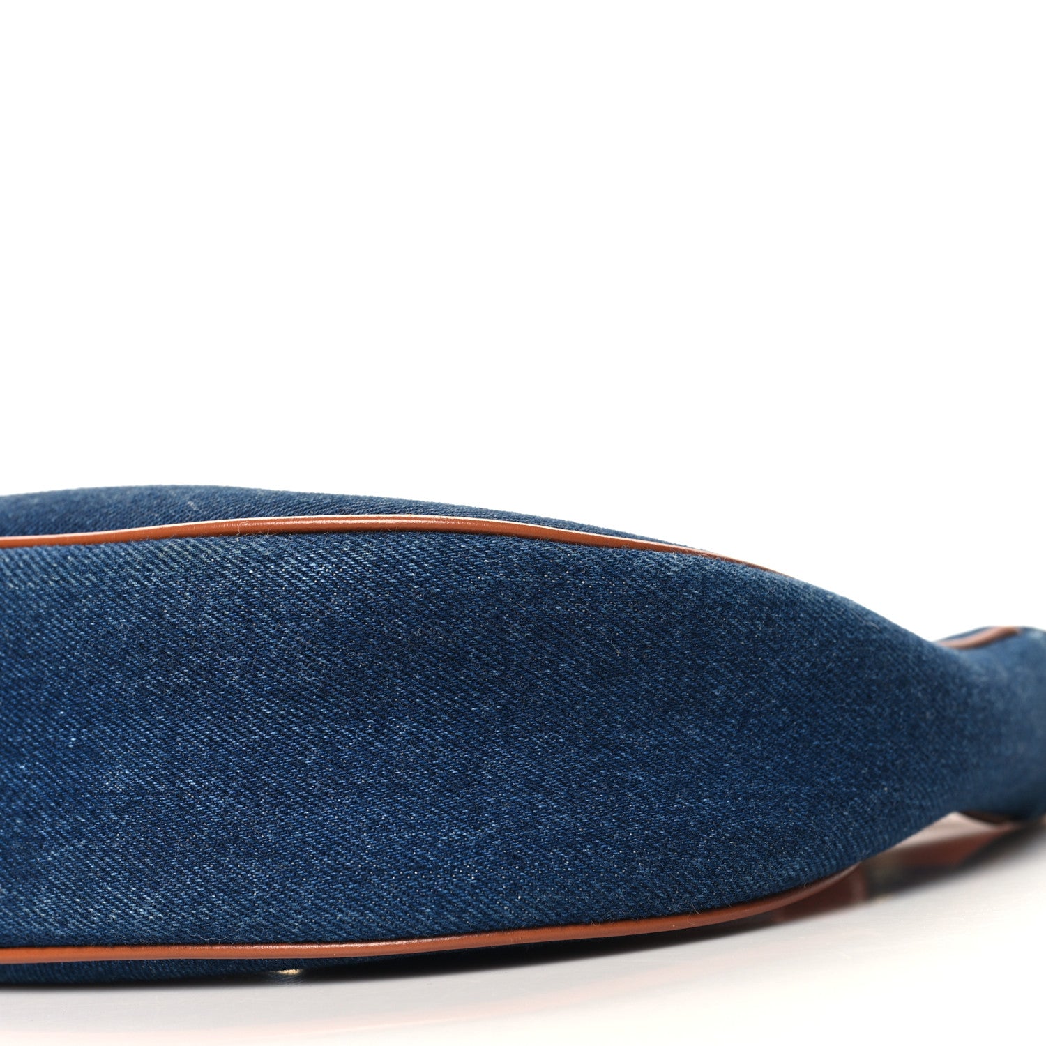 Celine Denim Ava Shoulder Bag Navy Tan 11 of 11