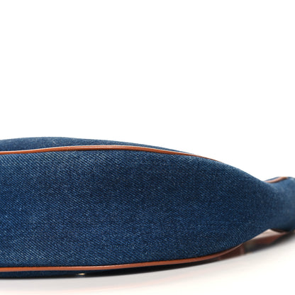 Celine Denim Ava Shoulder Bag Navy Tan 11 of 11