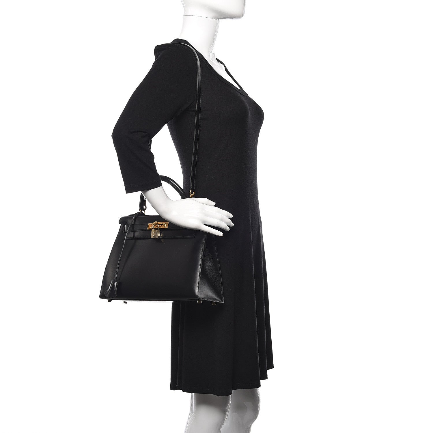 Hermes Box Kelly Sellier 28 Black 2 of 44