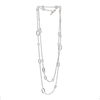 Hermes Sterling Silver Farandole Necklace 160 3 of 4