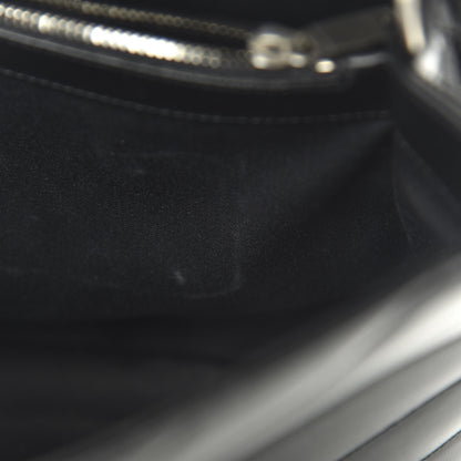 Saint Laurent Calfskin Y Quilted Monogram Medium Loulou Chain Satchel Black 10 of 10