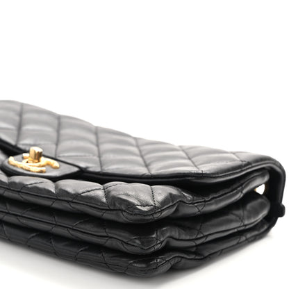 Chanel Lambskin Quilted Medium Pillow Crush Flap Bag Black 10 of 12