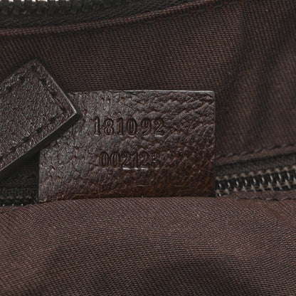 Gucci Monogram Medium Half Moon Hobo Dark Brown 11 of 22