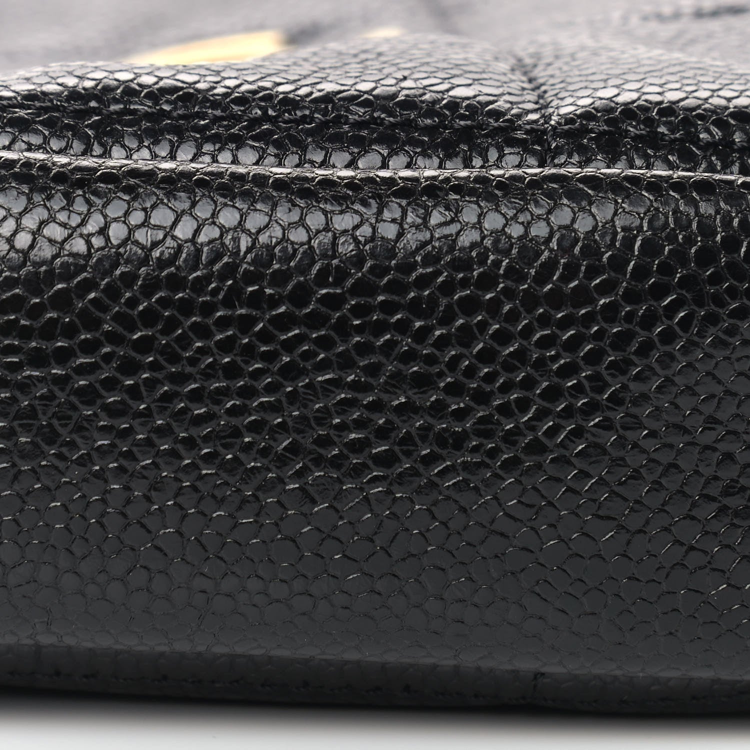 Chanel Caviar Quilted Diamond Clutch With Chain Black 7 of 8