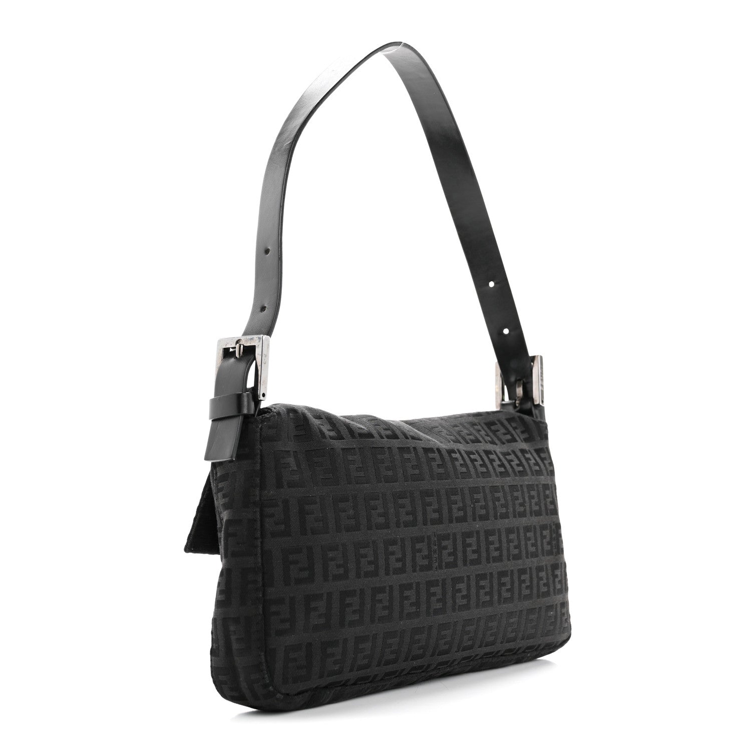 Fendi Zucchino Baguette Black 3 of 16