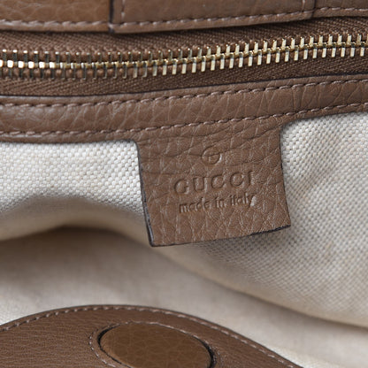 Gucci Cellarius Calfskin Large Bamboo Shopper Tote Acero 7 of 9
