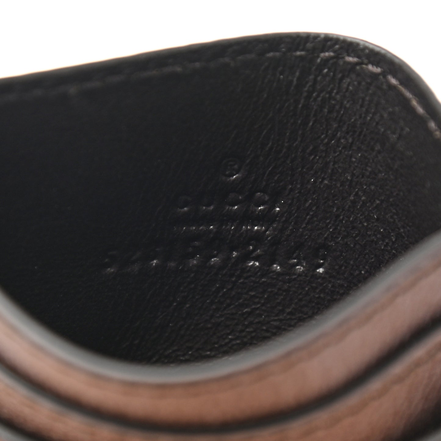 GG Supreme Monogram Ophidia Card Holder Brown