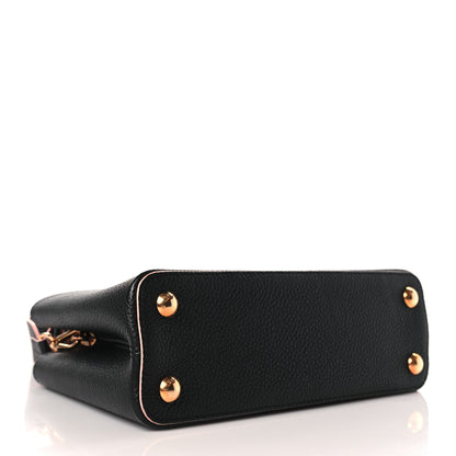 Louis Vuitton Taurillon Capucines BB Black Pink 4 of 8