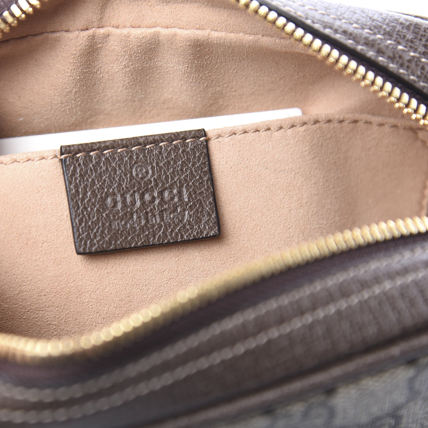 Gucci GG Supreme Monogram Web Small Ophidia Belt Bag 85 34 Dark Brown 5 of 11