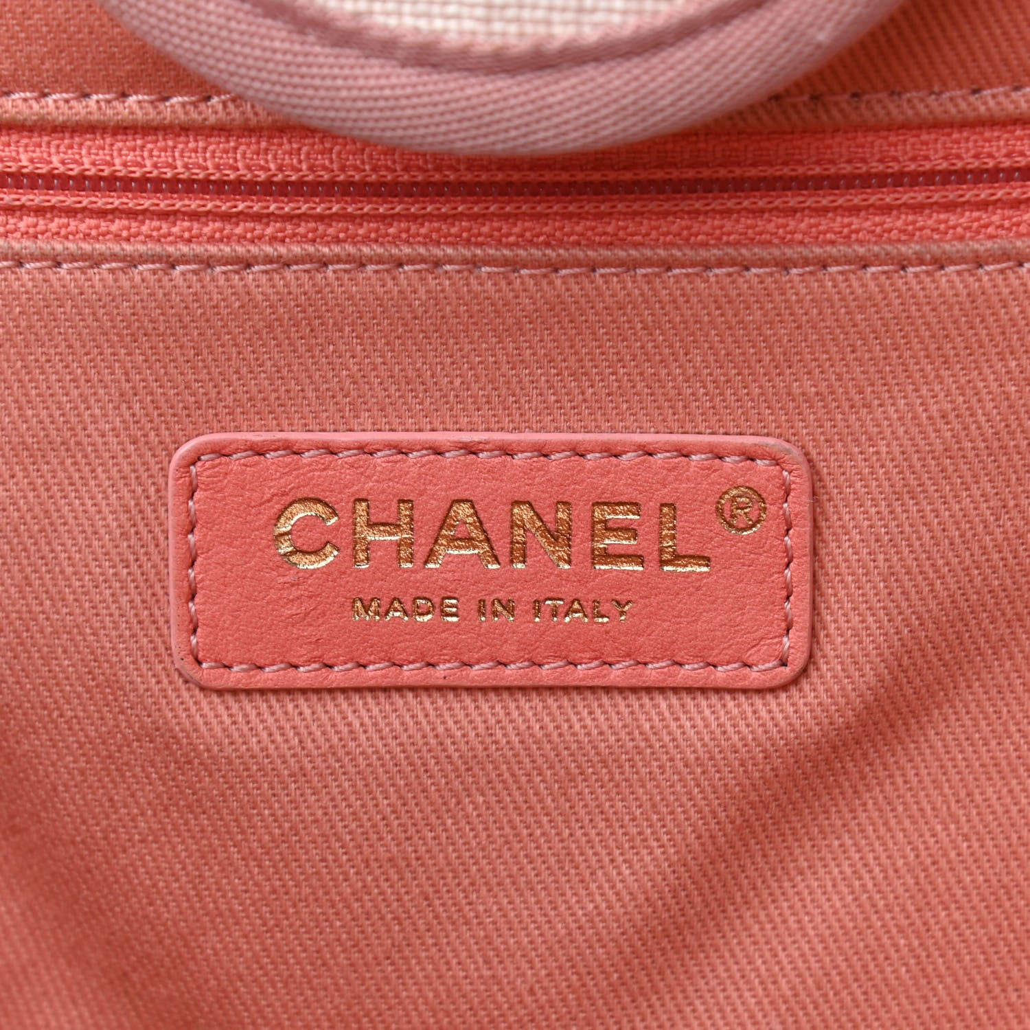 Chanel Mixed Fibers Calfskin Striped Medium Deauville Tote Light Pink 6 of 12