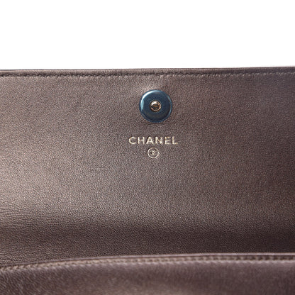 Chanel Lambskin Studded Wallet on Removable Chain Bronze 7 of 12
