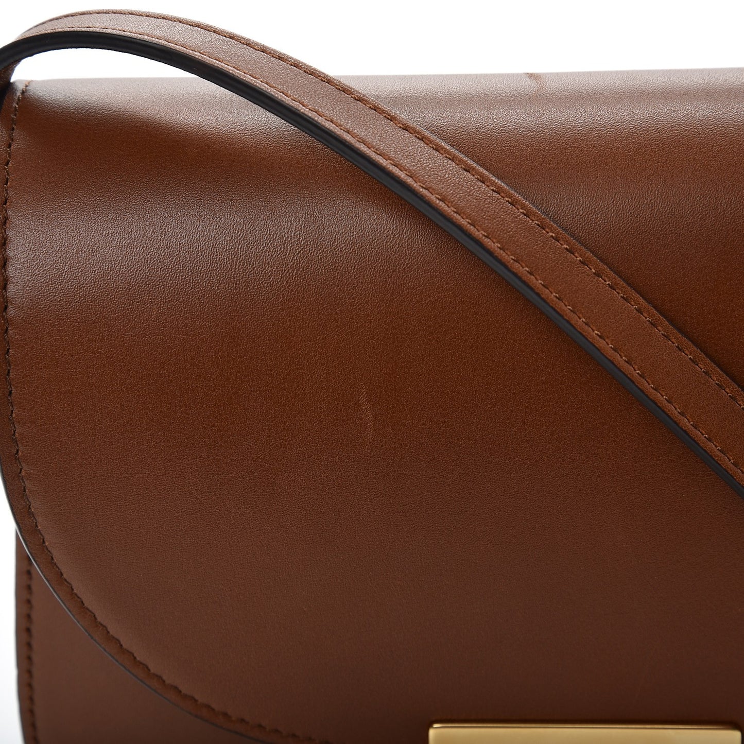 Supersoft Calfskin Small Trotteur Caramel