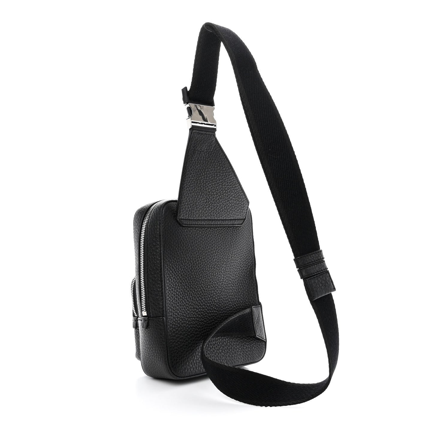 Hammered Calfskin Palermo Zaino Backpack Black