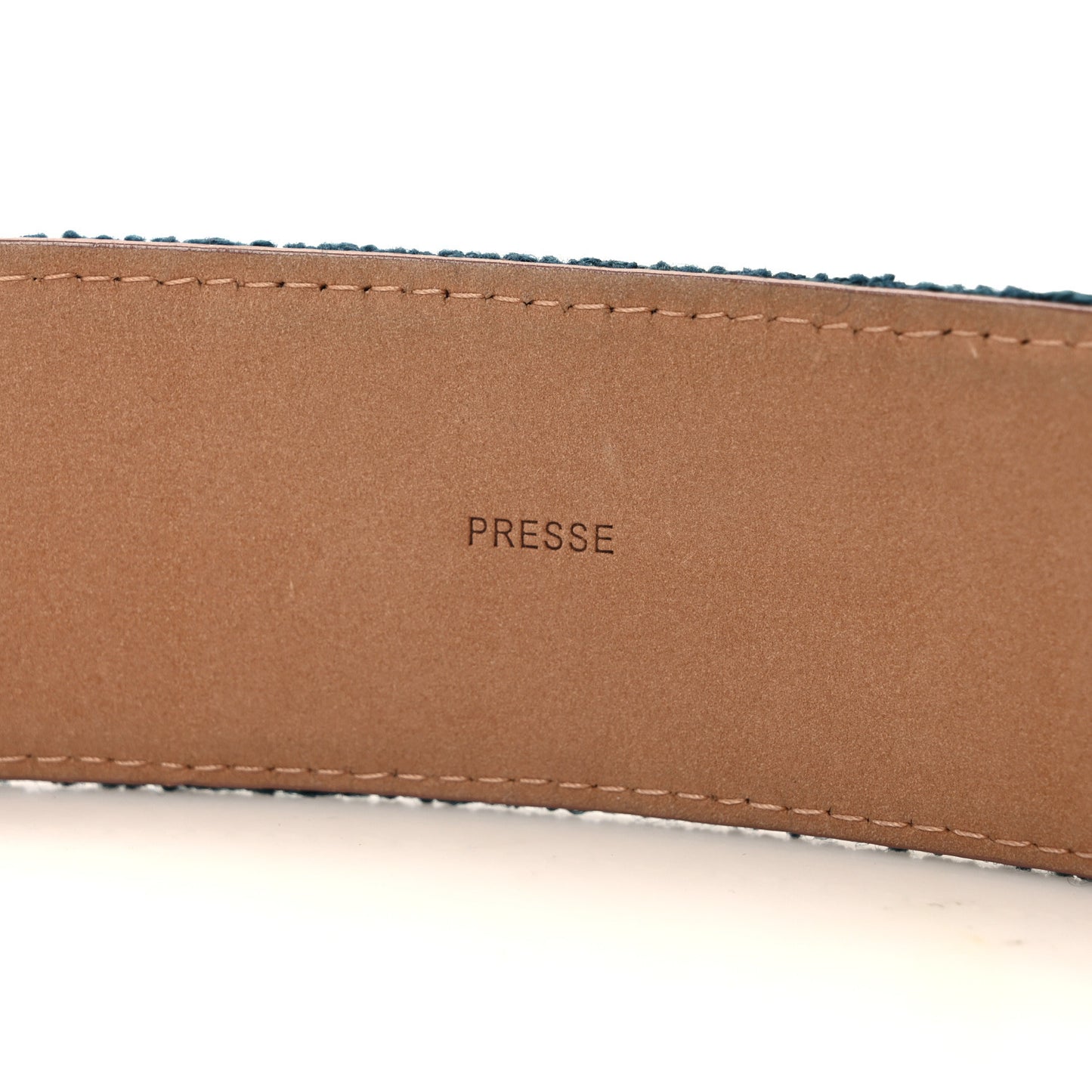 Tweed CC Wide Belt 85 34 Blue