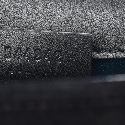 Gucci Velvet Crystal Square G Shoulder Bag Black 7 of 10