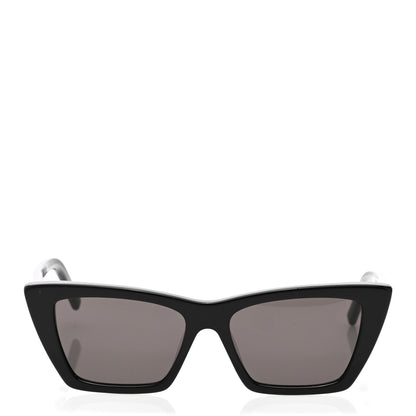 Saint Laurent Acetate Mica Cat Eye Sunglasses SL 276 Black 2 of 8