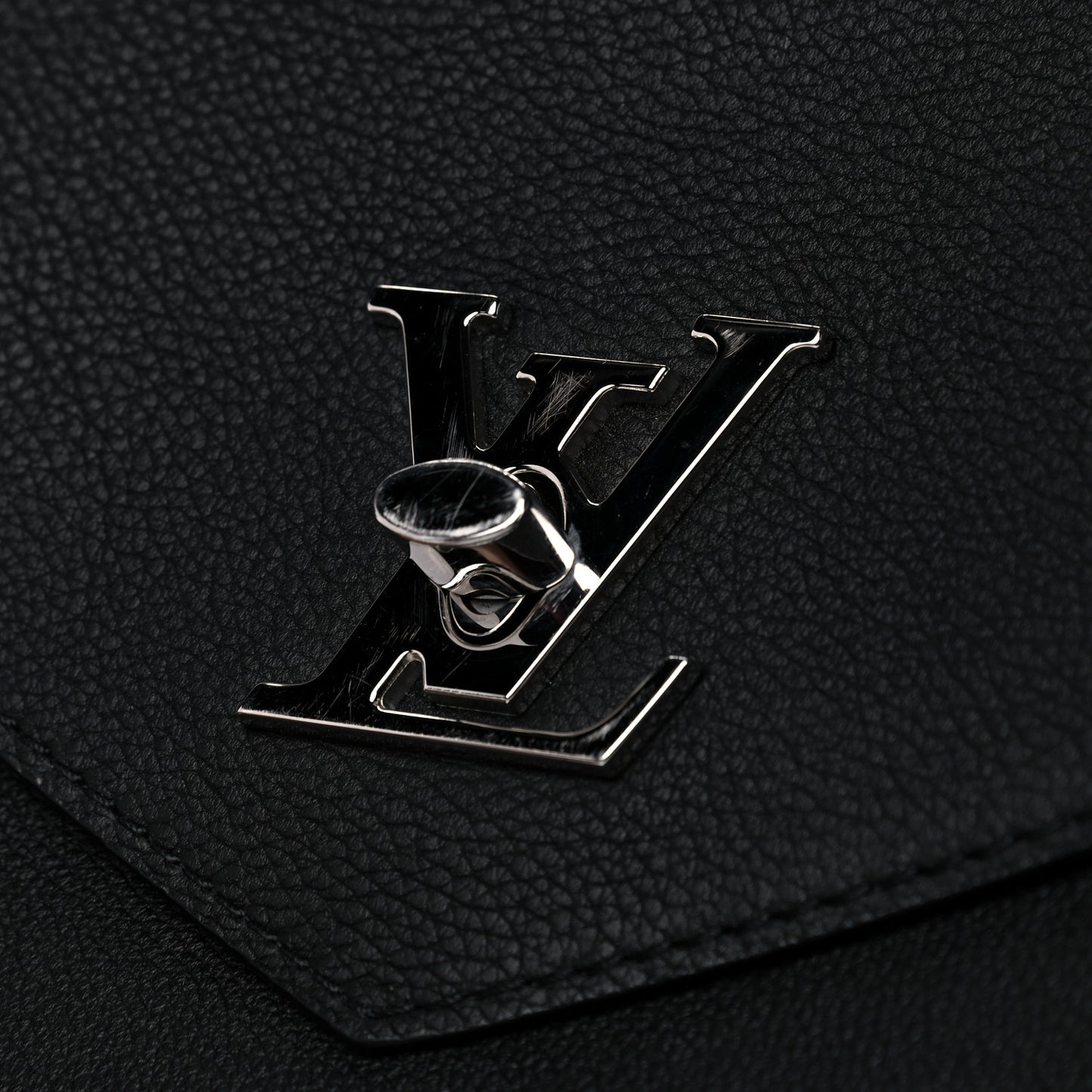 Soft Calfskin My Lockme Chain Bag BB Black