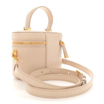 Christian Dior Calfskin Signature CD Vanity Case Caramel Beige 3 of 10