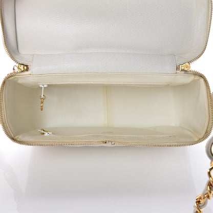 Chanel Caviar Quilted Camera Case White 5 of 28