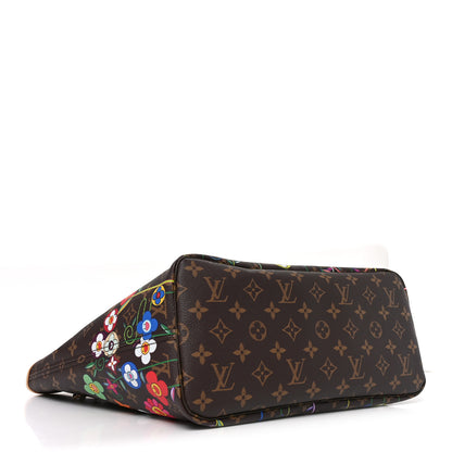 Louis Vuitton LV X TM Monogram Flowers Neverfull MM 4 of 9