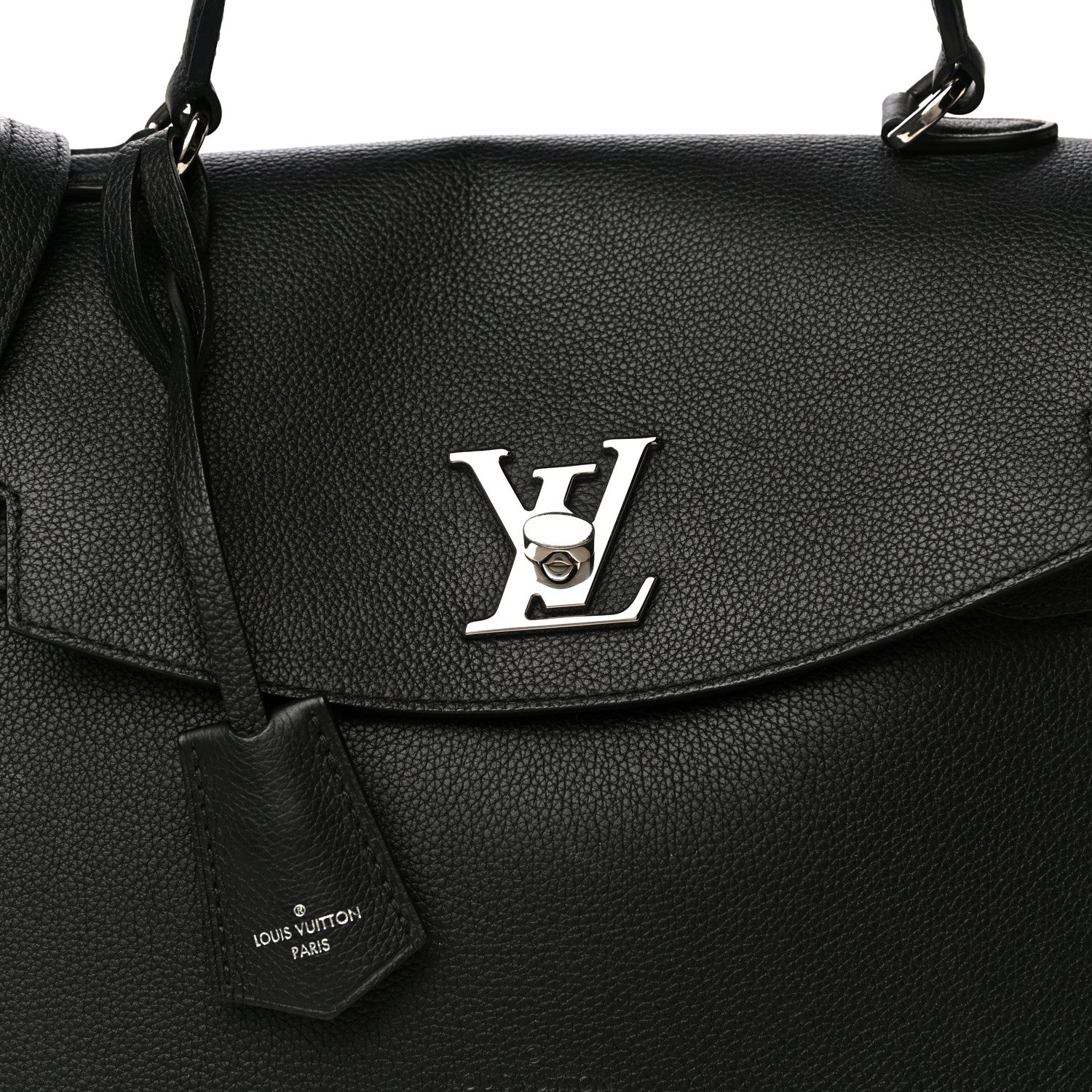Louis Vuitton Calfskin Lockme Ever BB Black 8 of 12
