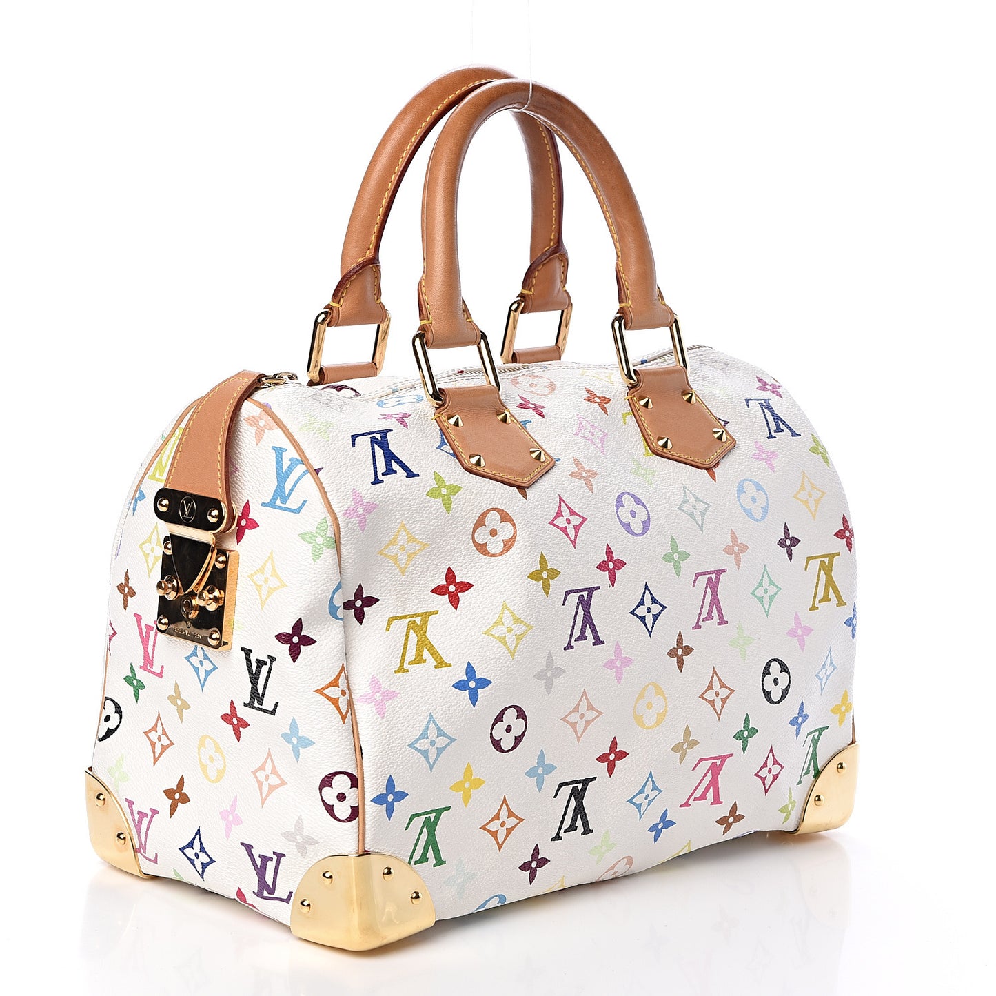 Monogram Multicolor Speedy 30 White