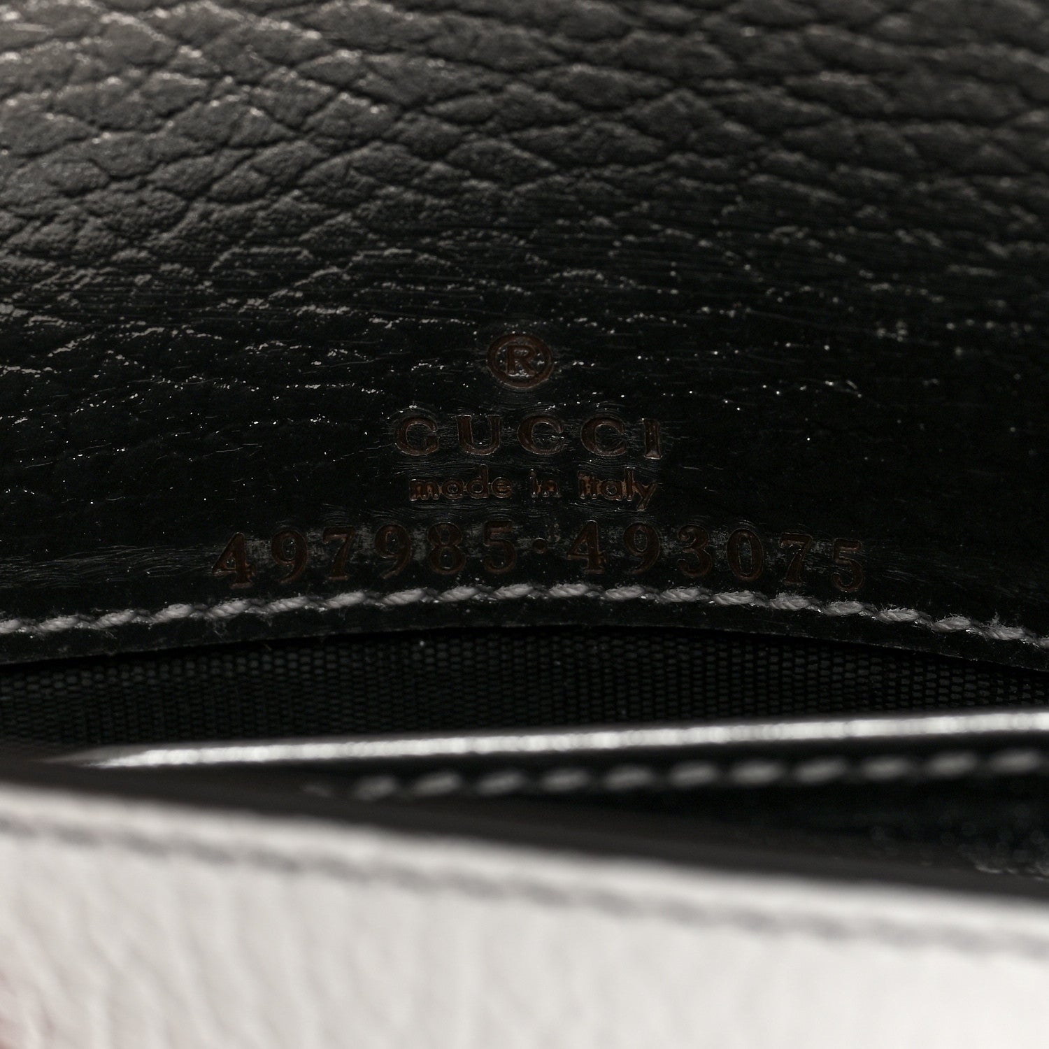 Gucci Metallic Dollar Calfskin Mini GG Marmont Chain Wallet Silver 6 of 10